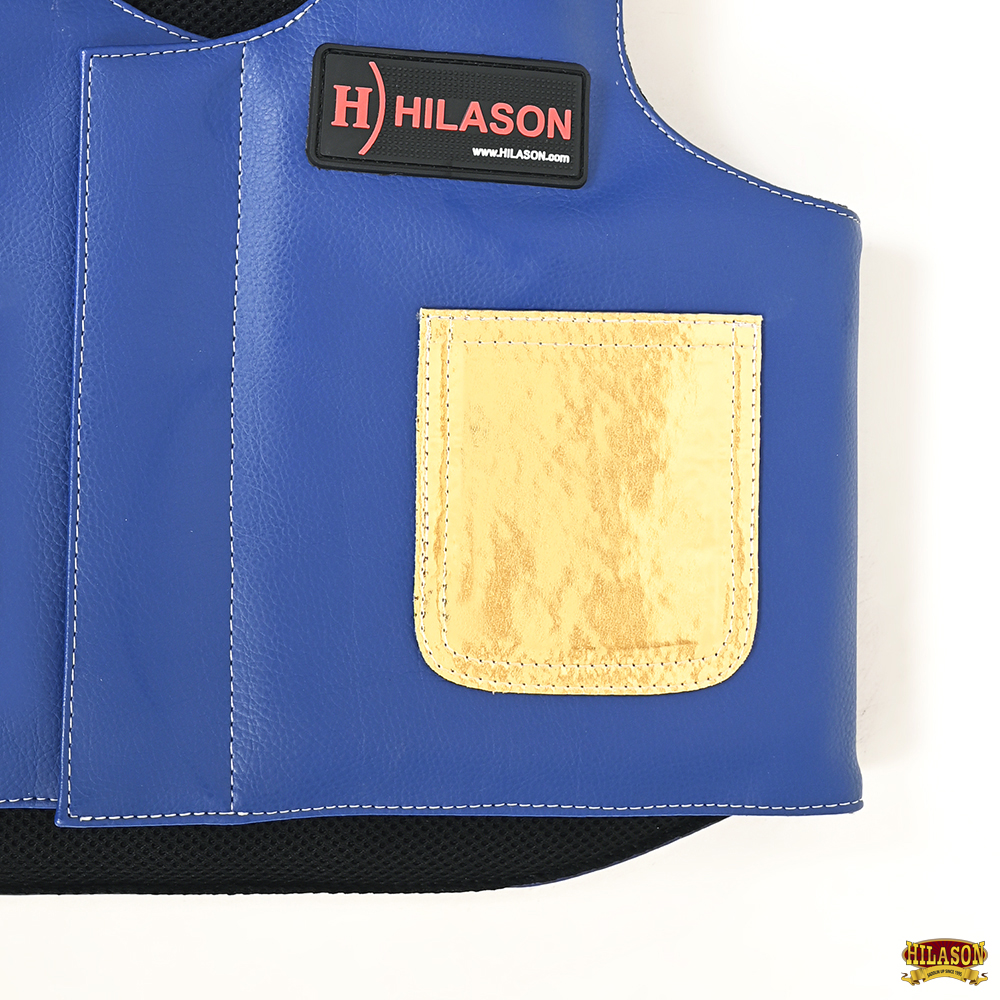 67HS Hilason Kinder Junior Jugend Bull Riding Pro Rodeo Leder Schutzweste - Bild 65 von 97