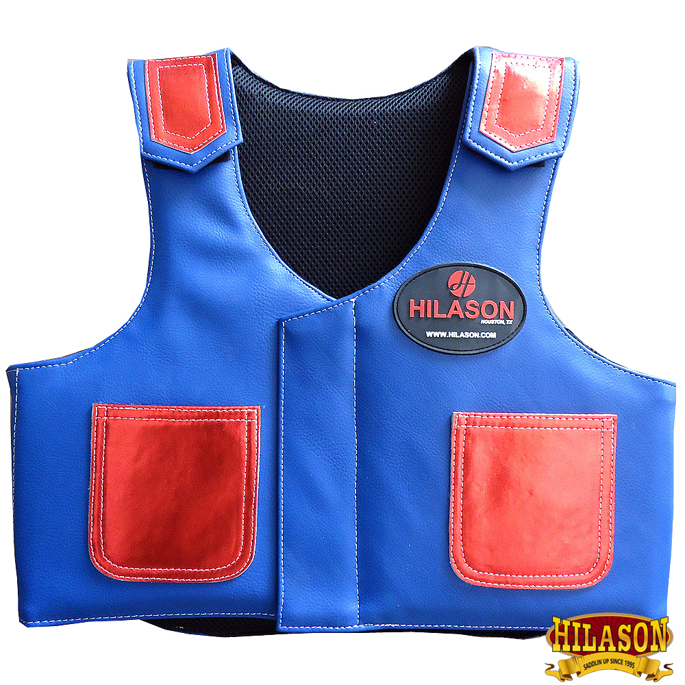 Details about   C-808Y Hilason Kids Junior Youth Bull Riding Pro Rodeo Leather Protective Vest 