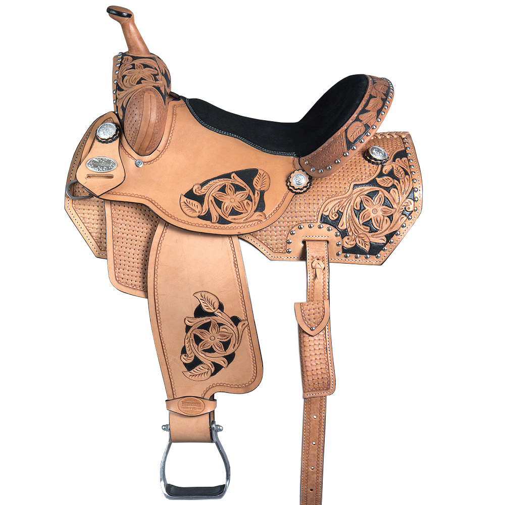 C215 15" Hilason Western Leather Barrel Racing Trail Pleasure Horse