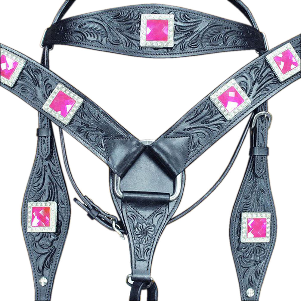 BH HILASON Western Horse Headstall Breast Collar Set Tack Genuine American - Picture 131 of 247