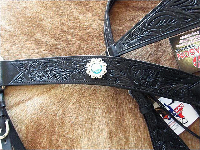 BH HILASON Western Horse Headstall Breast Collar Set Tack Genuine American - Picture 143 of 247