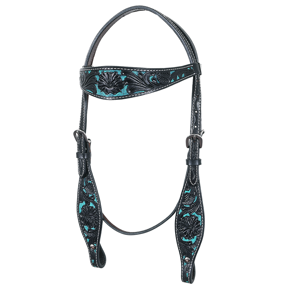 BH HILASON Western Horse Headstall Breast Collar Set Tack Genuine American - Picture 148 of 247