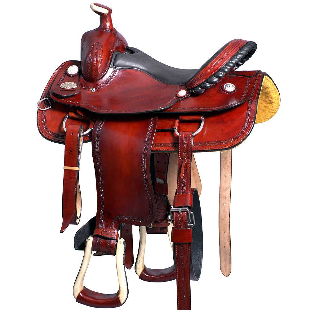 CM17 17" Hilason Big King Western Leather Ranch Roping Cowboy Saddle