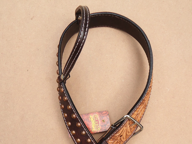 C-9-HS Western Horse One Ear Headstall Tack Bridle American Leather Brown