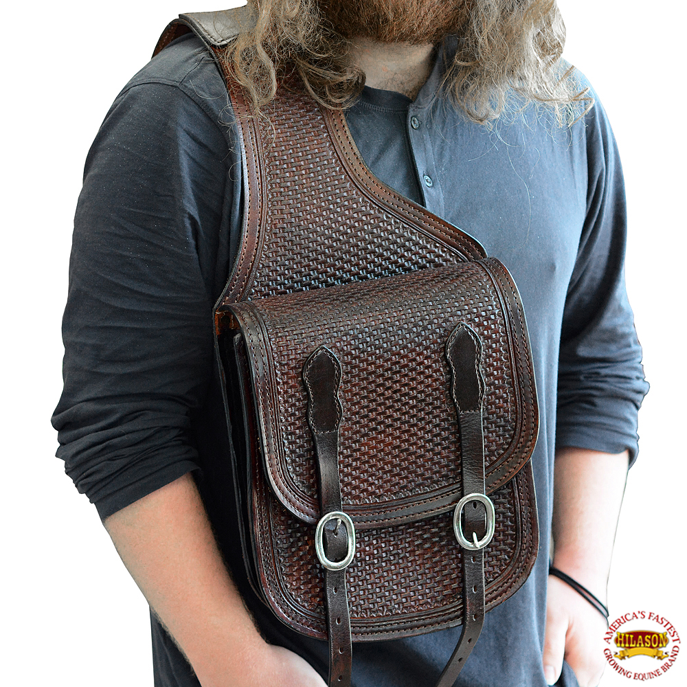 CBSHL Hilason Western Leather Cowboy Trail Ride Horse Saddle Shoulder