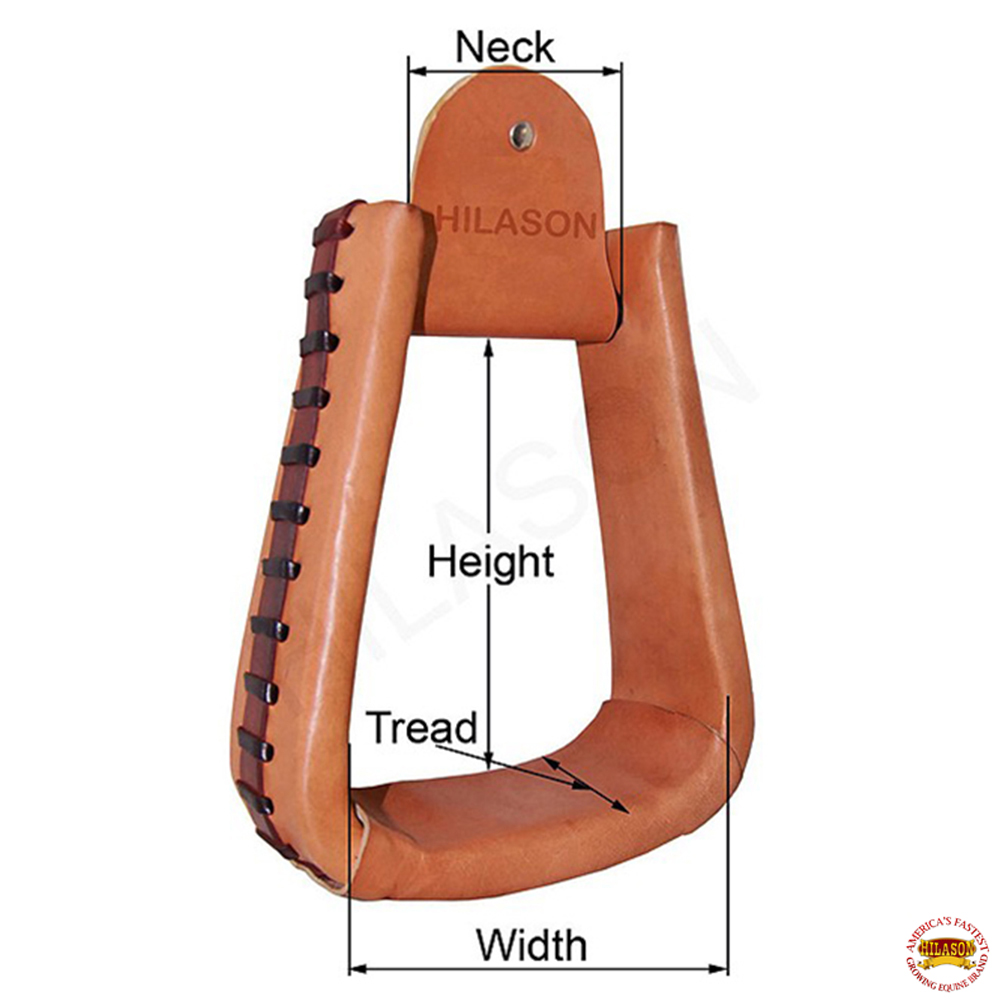 Horse Western Saddle Stirrup Tan Leather Covered Stirrups Pair eBay