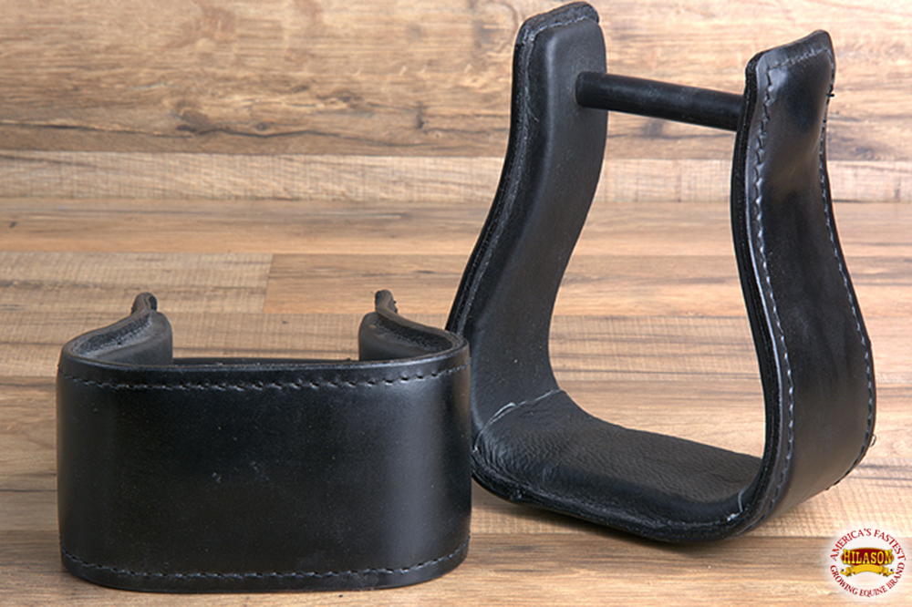 CT104 Horse Western Saddle Stirrup Leather Stirrups Pair Hilason