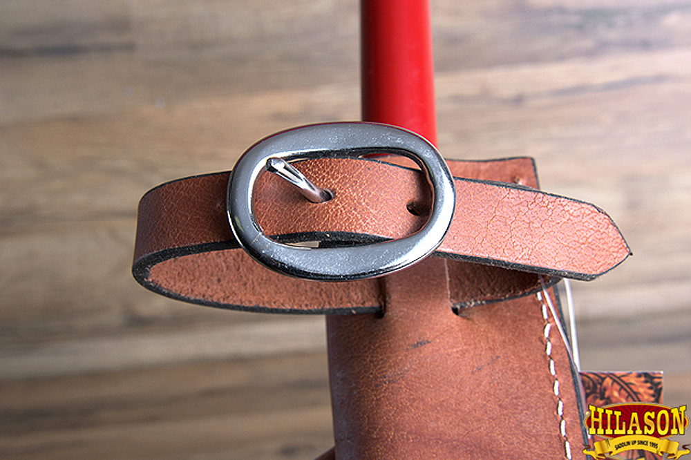 BH HILASON Genuine Leather Western Style Knife Sheath Scabbard - Picture 6 of 7