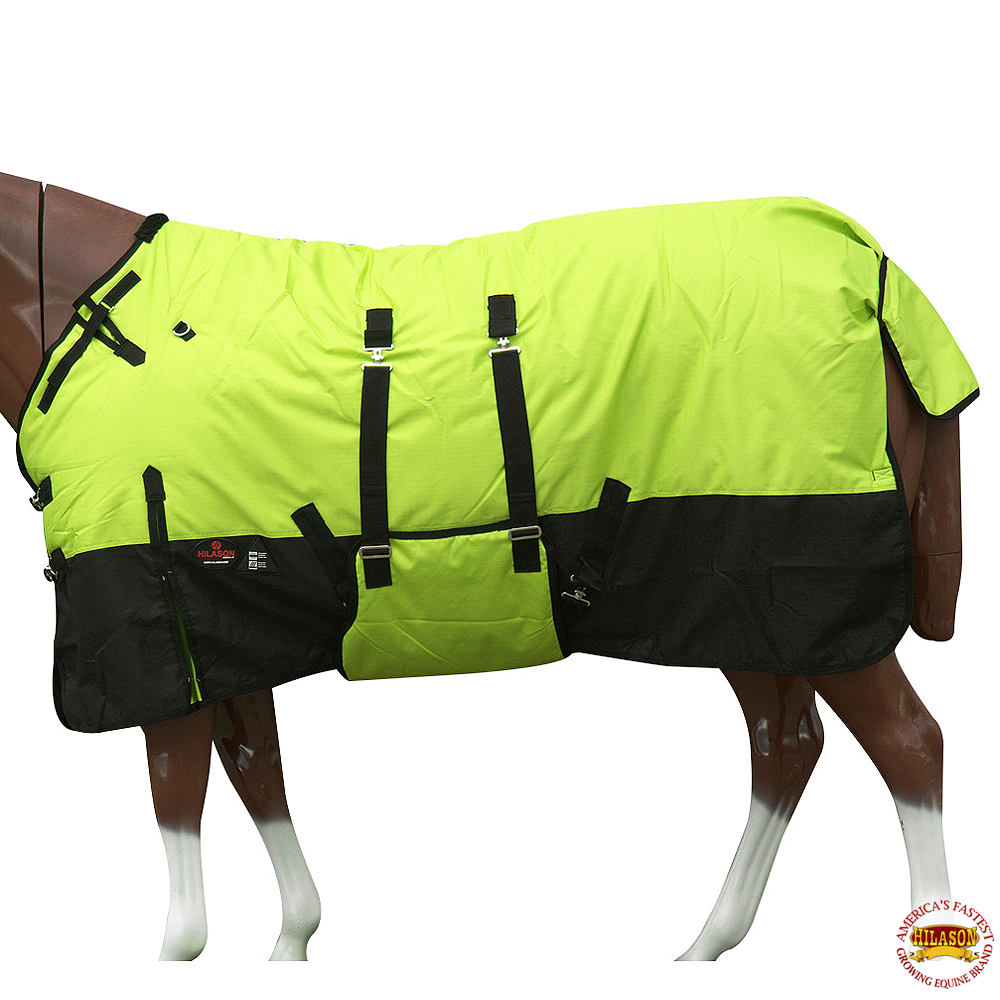 C-D-76 76" Hilason 1200D Winter Horse Sheet Neck Cover Belly Wrap Hot Pink 