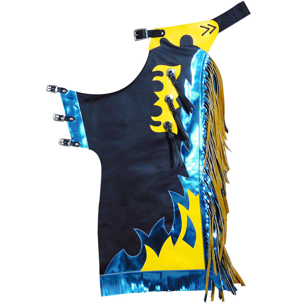 Hilason Pro Rodeo Bull Riding Chaps Youth Genuine Leather Large eBay