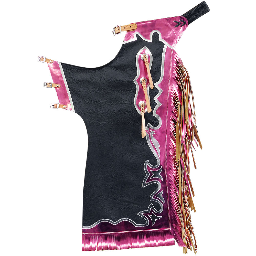 Ch224n-f HILASON Pro Rodeo Bronc Bull-riding Show Genuine Leather Chaps ...