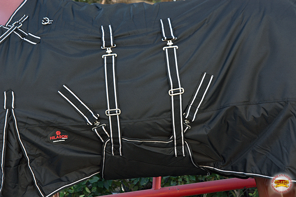 HI HILASON 1200D Winter Waterproof Turnout Horse Blanket Belly Wrap| | Blankets - Picture 13 of 144