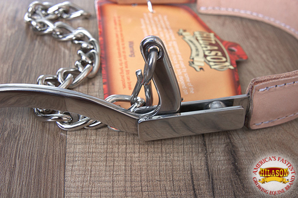 HA HILASON Pferd Hackamore Edelstahl mit Lederbezug - Bild 18 von 68