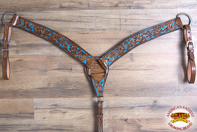 BH HILASON Western Horse Headstall Breast Collar Set Tack Genuine American - Picture 118 of 247