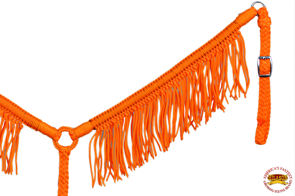 Collar de pecho de caballo DL plano trenzado paracord con flecos de Hilason - Imagen 14 de 43