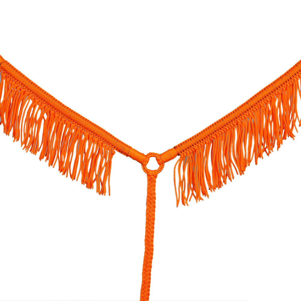 Collar de pecho de caballo DL plano trenzado paracord con flecos de Hilason - Imagen 12 de 43