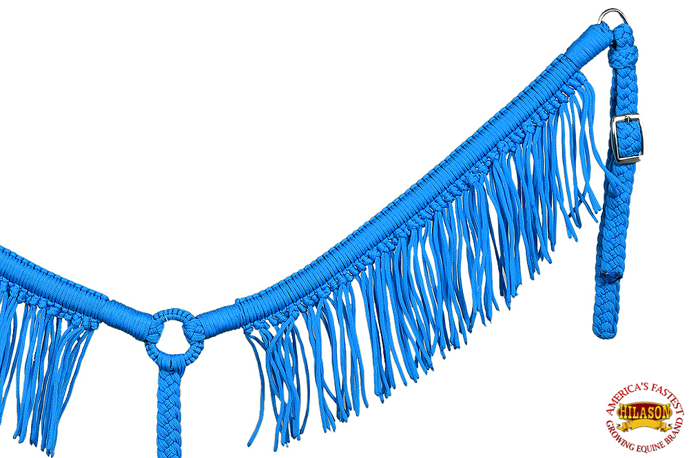 Collar de pecho de caballo DL plano trenzado paracord con flecos de Hilason - Imagen 38 de 43