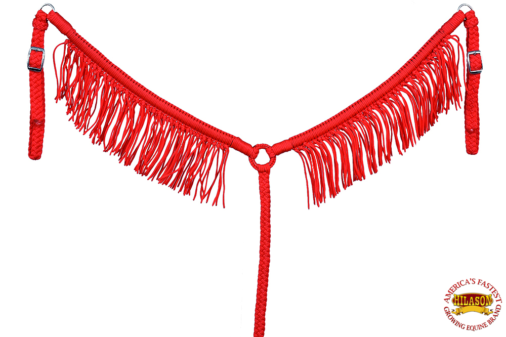 Collar de pecho de caballo DL plano trenzado paracord con flecos de Hilason - Imagen 26 de 43