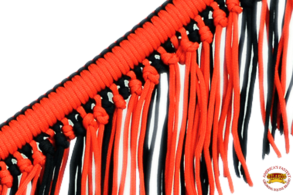 Collar de pecho de caballo DL plano trenzado paracord con flecos de Hilason - Imagen 35 de 43