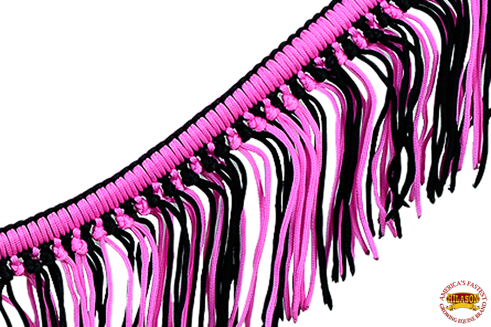 Collar de pecho de caballo DL plano trenzado paracord con flecos de Hilason - Imagen 24 de 43