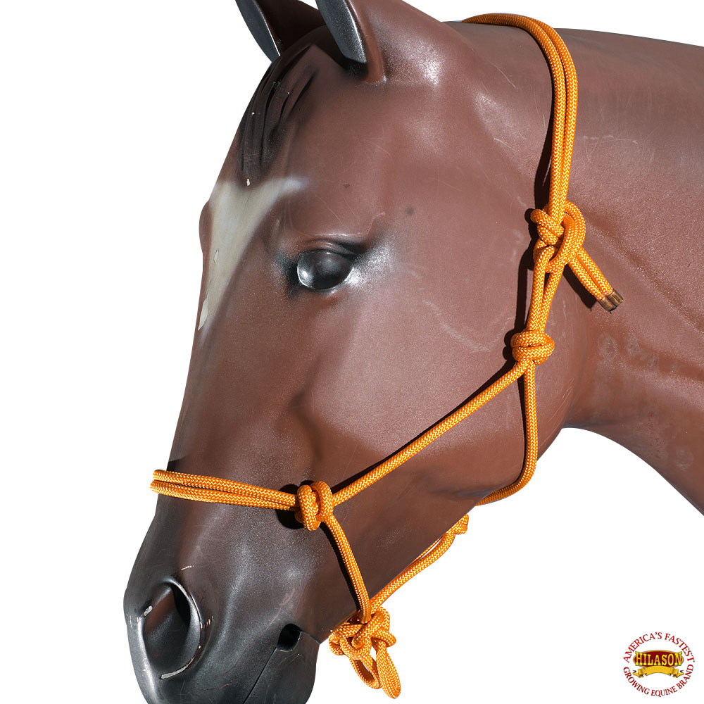 Hilason Western Leather Horse Halter Tan U-L101 