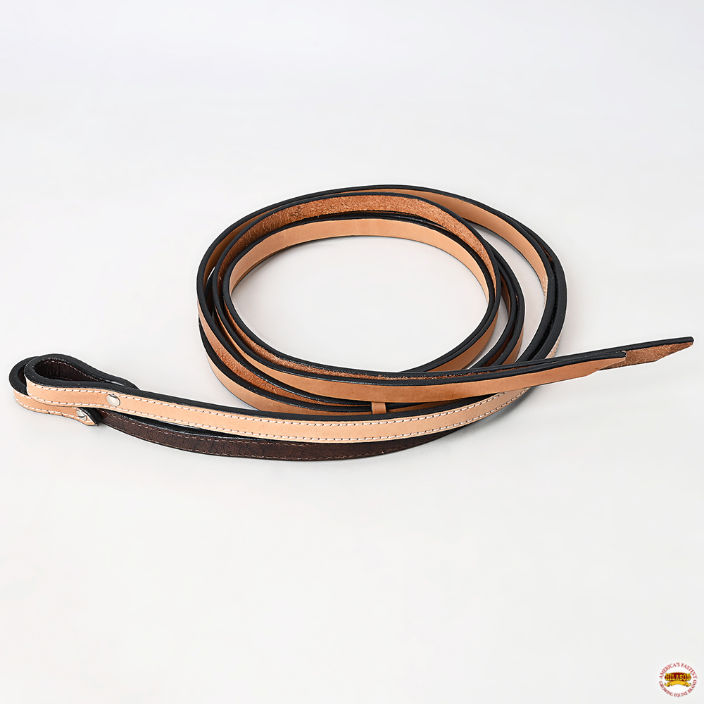 44BH 3/4 In x 8 ft Hilason Western Horse Tack Cuero Dividido Riñón - Imagen 20 de 20