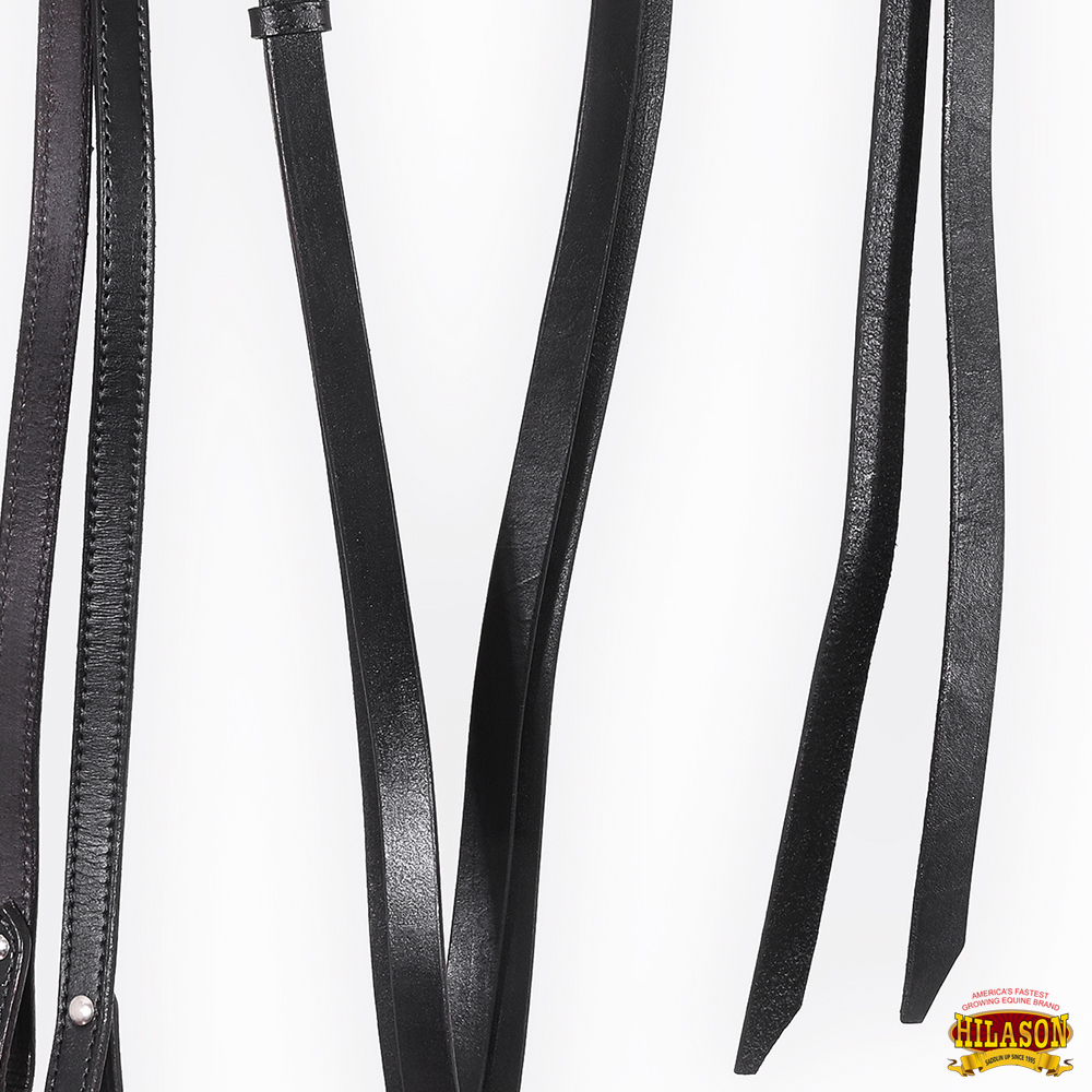 44BH 3/4 In x 8 ft Hilason Western Horse Tack Cuero Dividido Riñón - Imagen 8 de 20