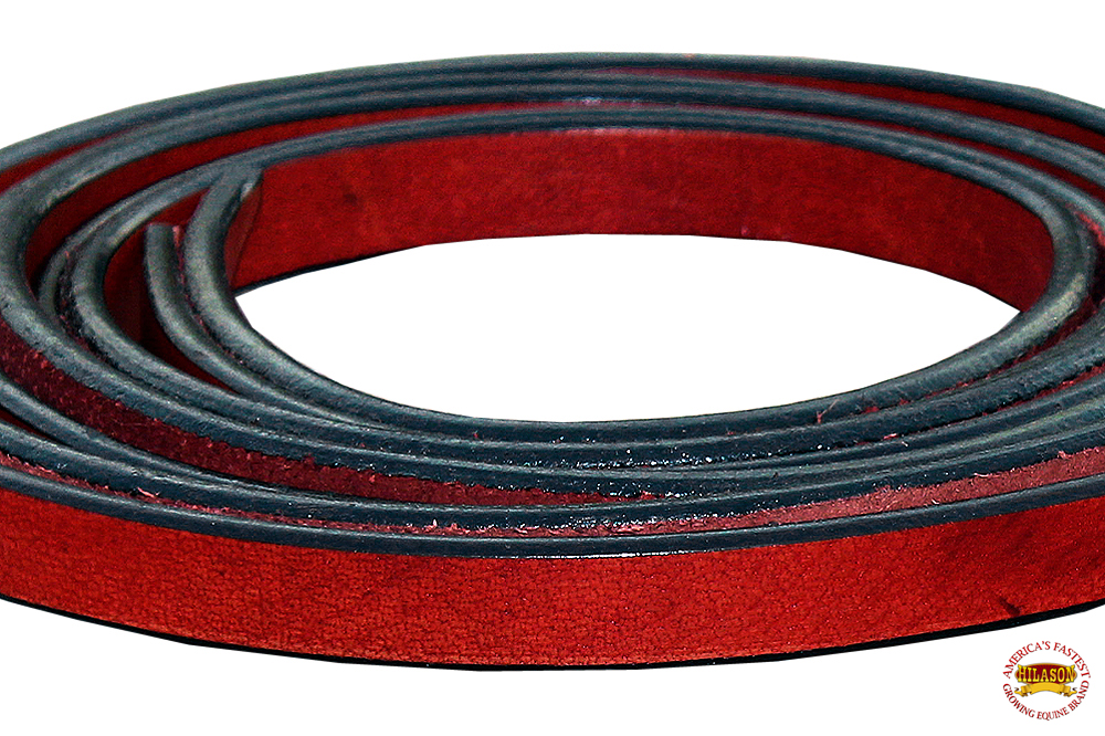 44BH 3/4 In x 8 ft Hilason Western Horse Tack Cuero Dividido Riñón - Imagen 16 de 20