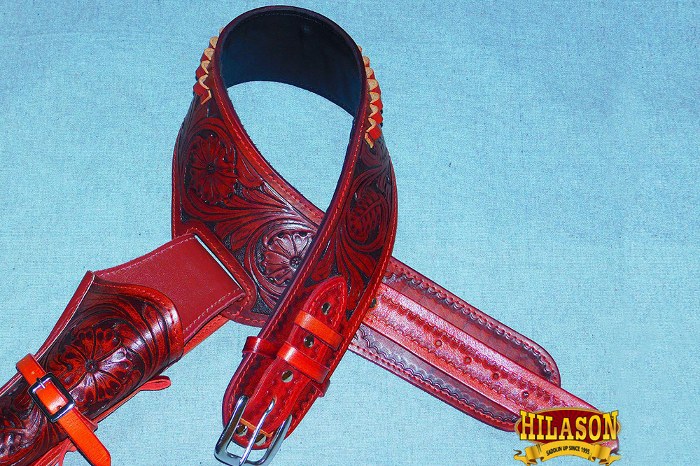 U-8-VX L102- HILASON WESTERN RIGHT HAND GUN GUN GUN HOLSTER RIG 38 CAL TOOLED LEATHER CO f755d2 U-8-VX L102- HILASON WESTERN RIGHT HAND GUN GUN GUN HOLSTER RIG 38 CAL TOOLED LEATHER CO f755d2