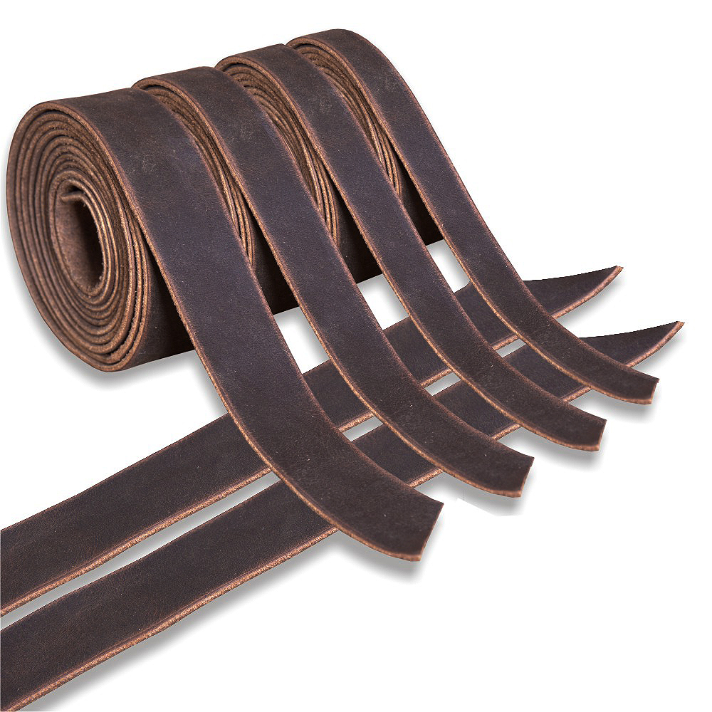 Genuine Cowhide Leather Belt Blanks Belt Strip Brown Oil Tanned 5 6 Oz