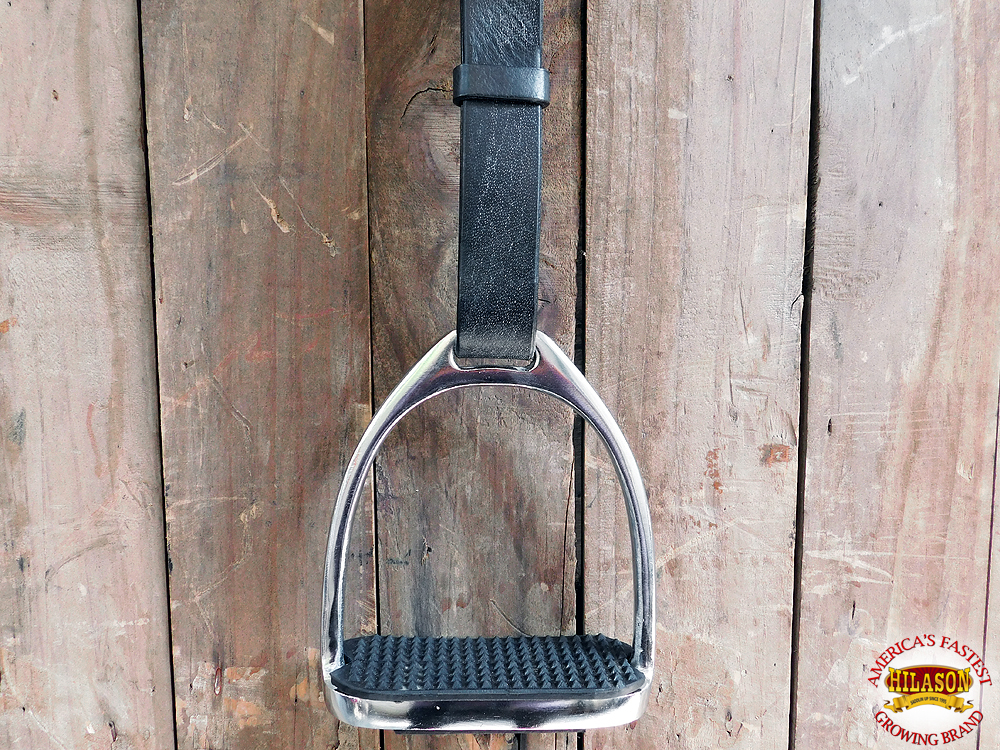 Hilason All English Saddle Leather Stirrup Black With Pair U02BK eBay