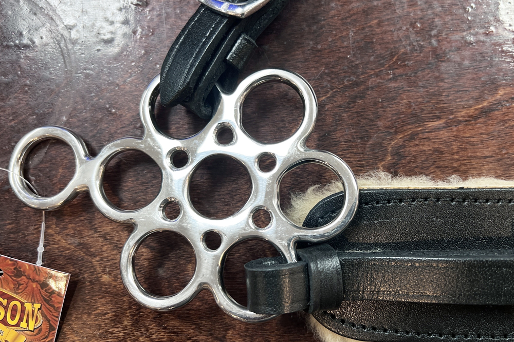 HA HILASON Pferd Hackamore Edelstahl mit Lederbezug - Bild 27 von 68