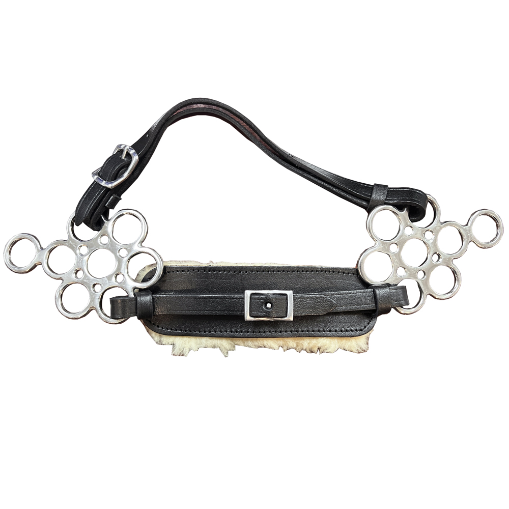 HA HILASON Pferd Hackamore Edelstahl mit Lederbezug - Bild 26 von 68