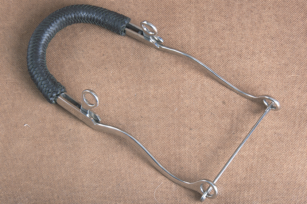 HA HILASON Pferd Hackamore Edelstahl mit Lederbezug - Bild 35 von 68