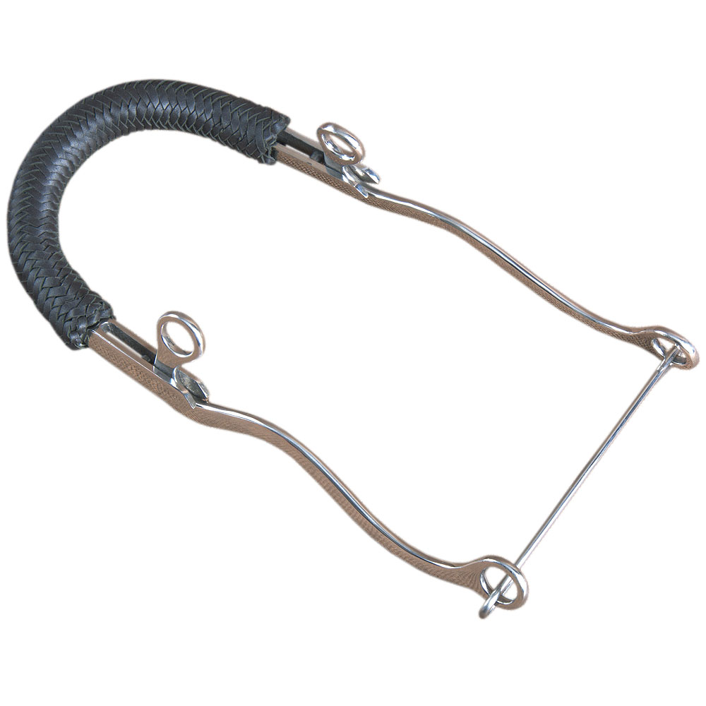 HA HILASON Pferd Hackamore Edelstahl mit Lederbezug - Bild 34 von 68