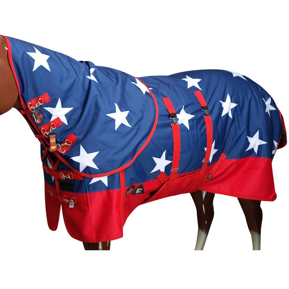 HI Hilason 1200D Impermeabile CavalloTurnout Collo Coperta Pancia Wrap - Foto 49 di 56