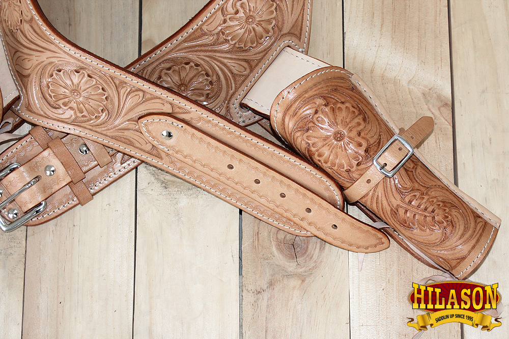 Hilason Double Caliber 44/45 Leather Western Cowboy Gun Rig Holster U