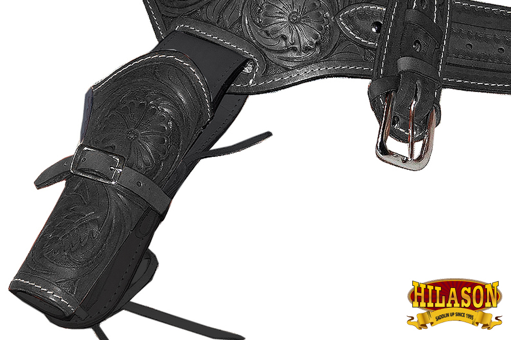 C-2-52 52 In Hilason Western Right Hand Gun Holster Rig 22 Cal Leather Cowboy