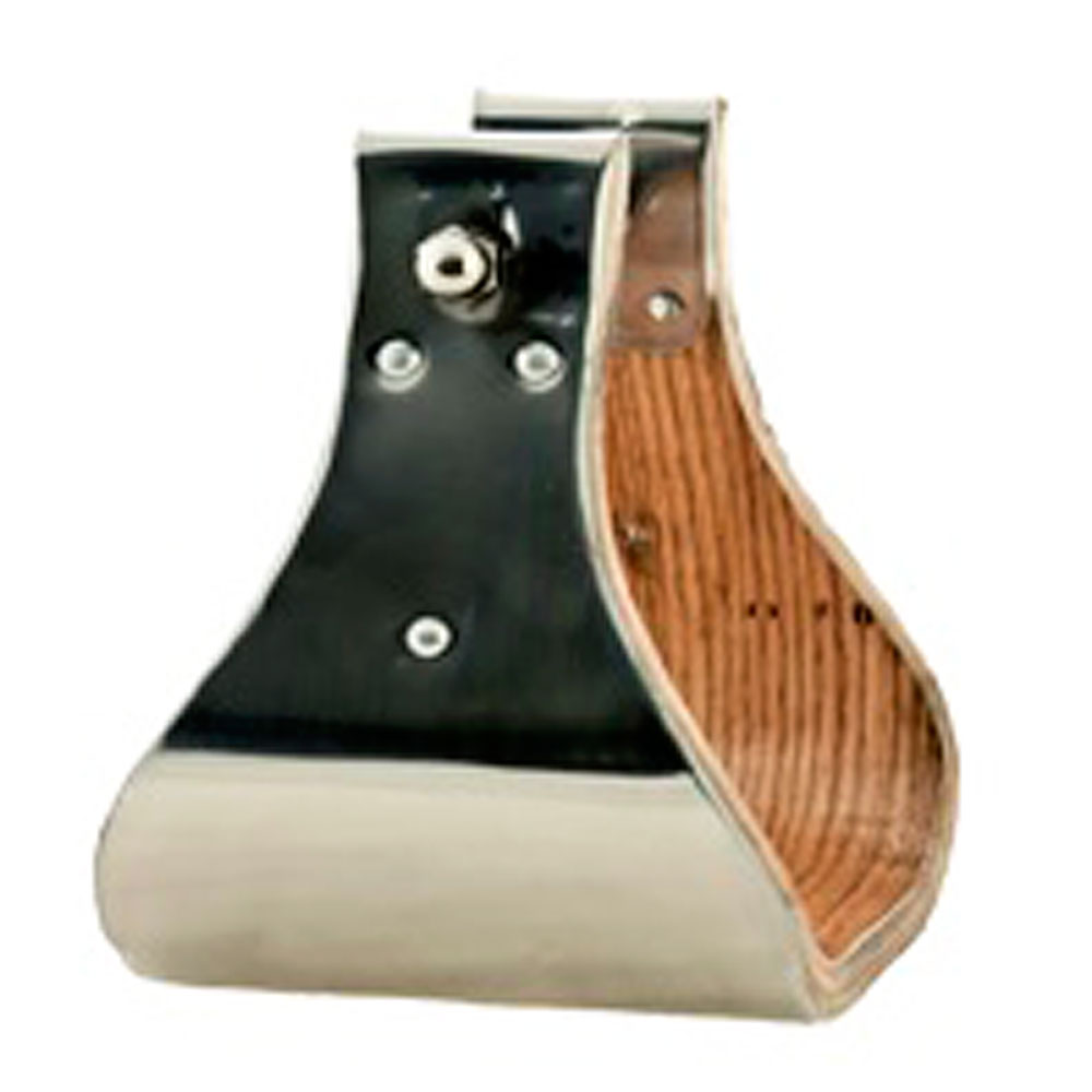 CSS5 5 INCH WIDE HILASON BELL STIRRUPS BOUND WITH STAINLESS STEEL 3