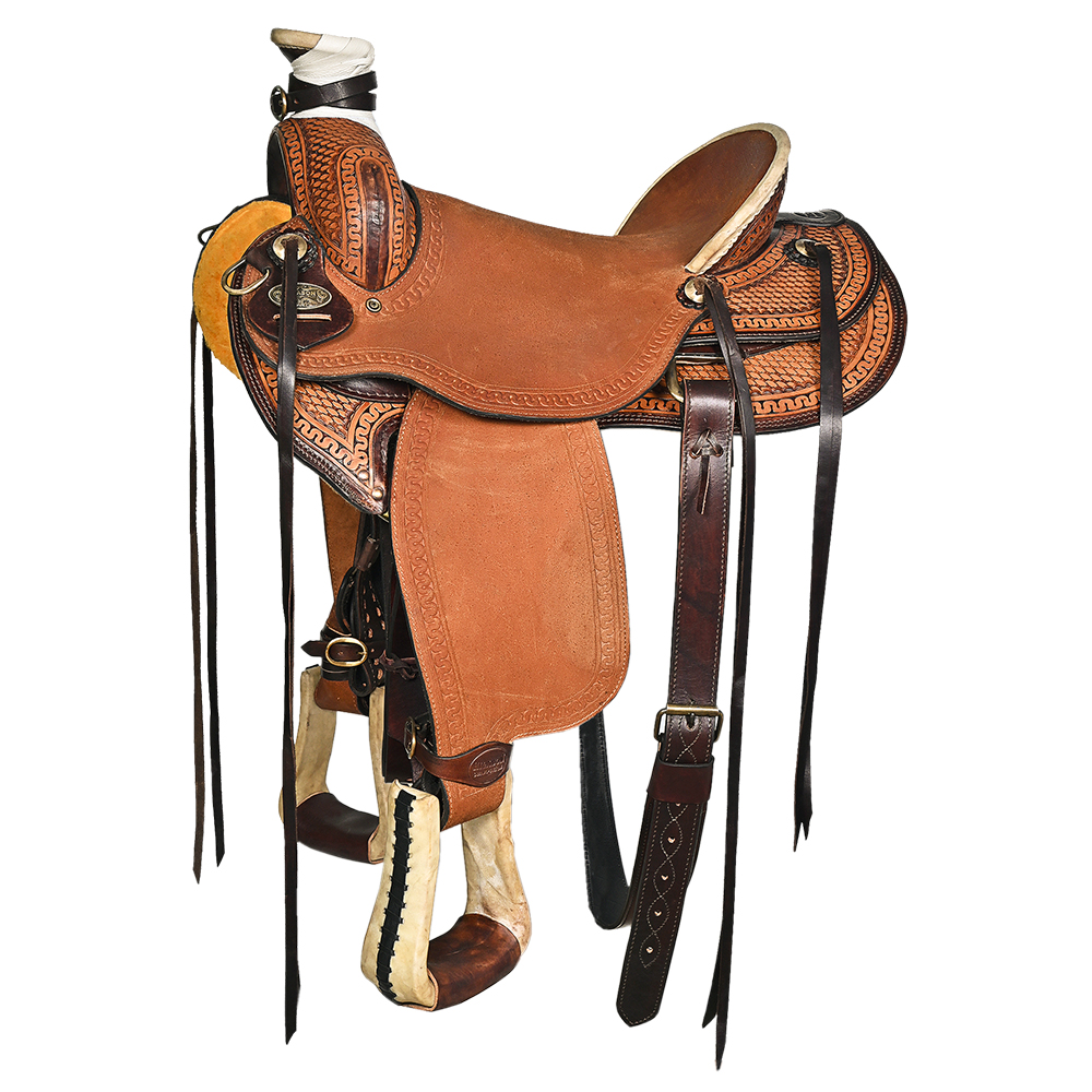 Western Horse Wade Saddle 15 16 In Leather Ranch Roping Tan U4098 eBay