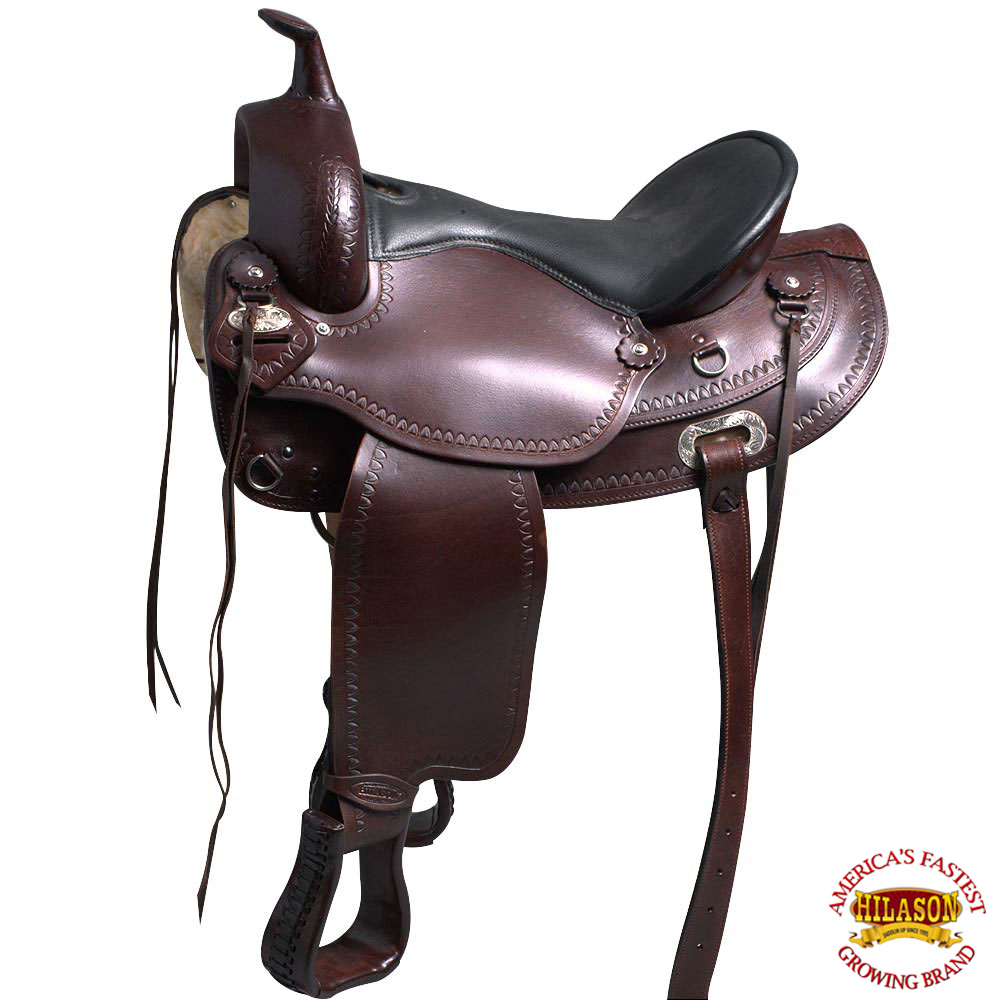CZ15 15 Hilason Western American Leather Draft Horse Saddle Trail Pleasure CZ15 15 Hilason Western American Leather Draft Horse Saddle Trail Pleasure