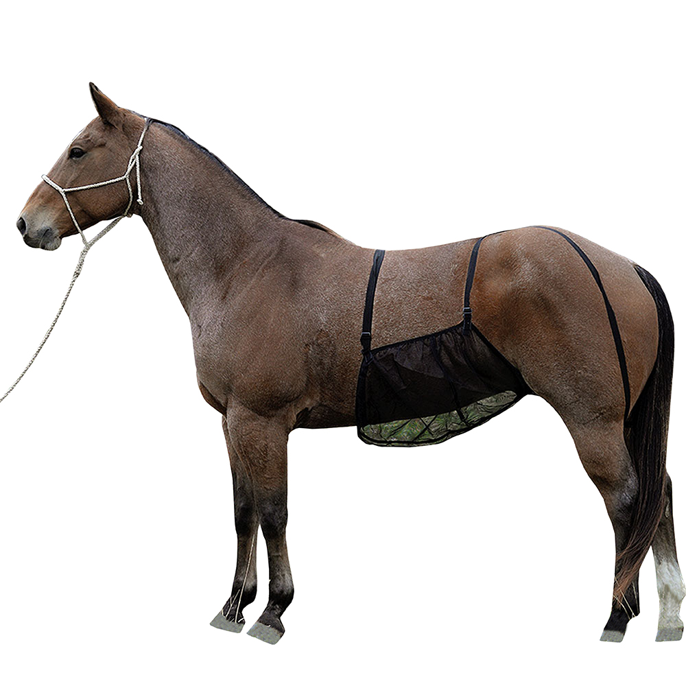 CRBG One Size Cashel Adjustable Quiet Ride Horse Belly Guard Black eBay