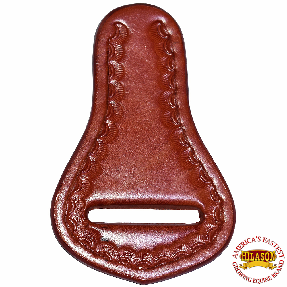 CH104 Hilason Western Saddle Repair Leather Latigo Carrier Mahogany