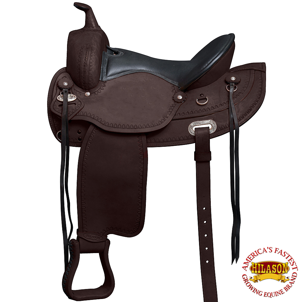 15" Hilason Western Draft Horse Saddle Wide Gullet Trail Pleasure eBay