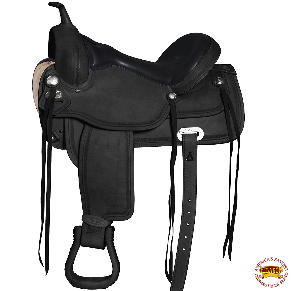 18 in Flex Tree Western Horse Saddle Leather Trail Pleasure Hilason