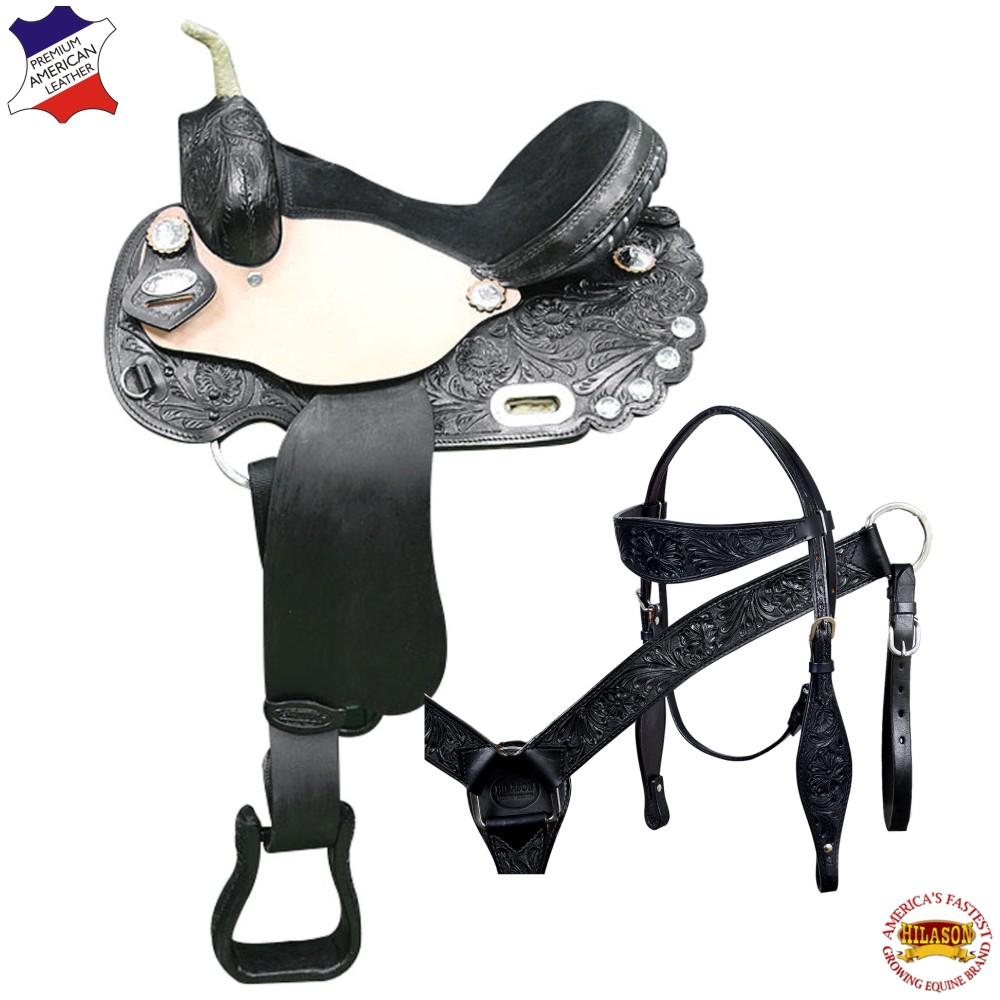 C314 14 Western Horse Saddle American Leather Treeless Trail Barrel Hilason C314 14 Western Horse Saddle American Leather Treeless Trail Barrel Hilason