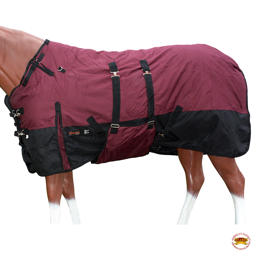 HI HILASON 1200D Winter Waterproof Turnout Horse Blanket Belly Wrap| | Blankets - Picture 129 of 144