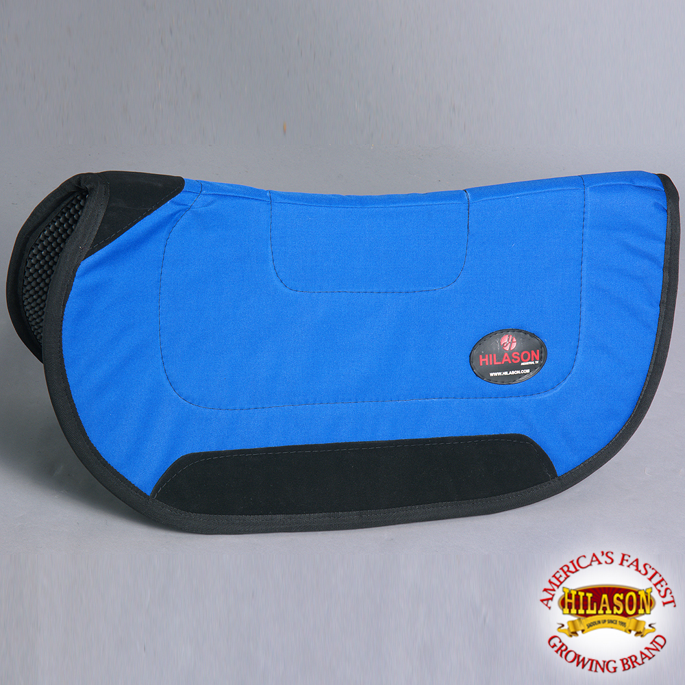 C0RB 28X26 Blue Hilason Contoured Barrel Racer Horse Anti Slip Saddle