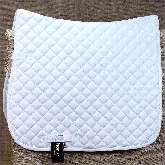 CWHF HORZE SUPREME PRINZE DRESSAGE COTTON cavallo SADDLE PAD bianca FULL Diuominiione CWHF HORZE SUPREME PRINZE DRESSAGE COTTON cavallo SADDLE PAD bianca FULL Diuominiione