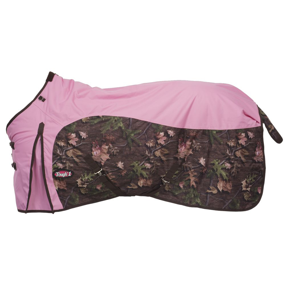C178 PINK TOUGH1 TIMBER 600D WATERPROOF CAMOUFLAGE POLY HORSE